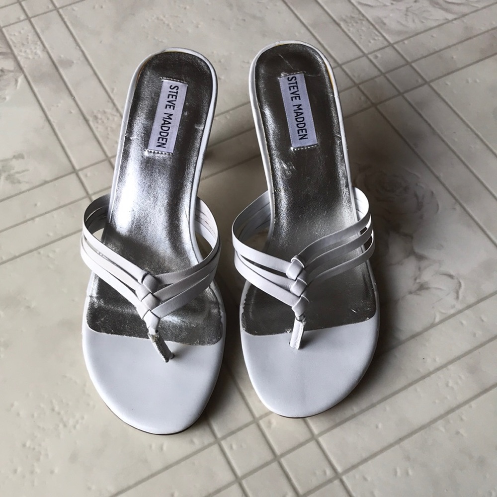Steve Madden White Sandal